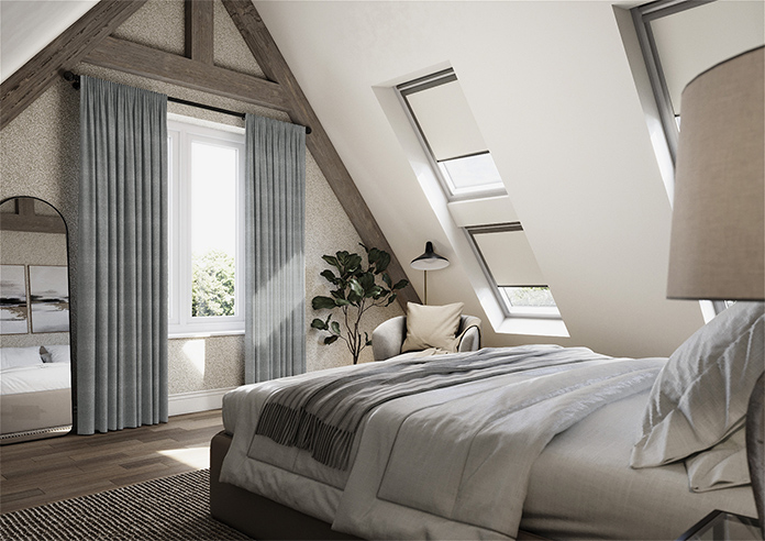 San Remo (Blackout), Pewter - Made to Measure Curtains - Image 7